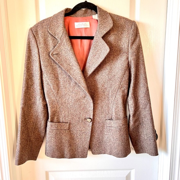 LINDA ALLARD for Ellen Tracy 100% Wool Single Button Blazer—SZ. 4 - Picture 15 of 16
